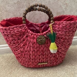 Nicole Lee Straw Tote